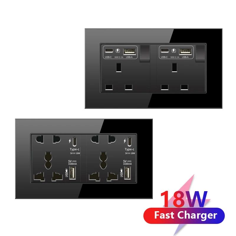 quick charge plug wall light switch painel 02
