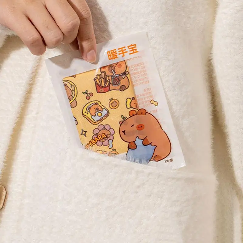 Air-Activated Heat Pads Air Activated Hand Cartoon Pads Packs Thin Adhesive Heat Patches Long Lasting Hot Body Warmers For Neck