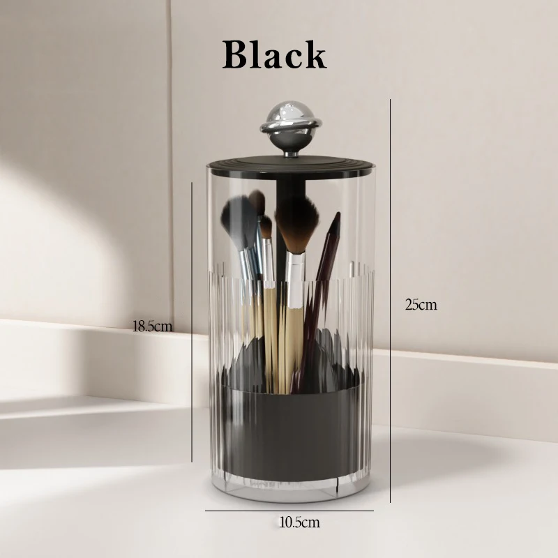 Makeup Brush Holder Organizer with Lids, Dustproof Make Up Brush Container, Vanity Cosmetic Storage Cup for Bathroom Countertop 5