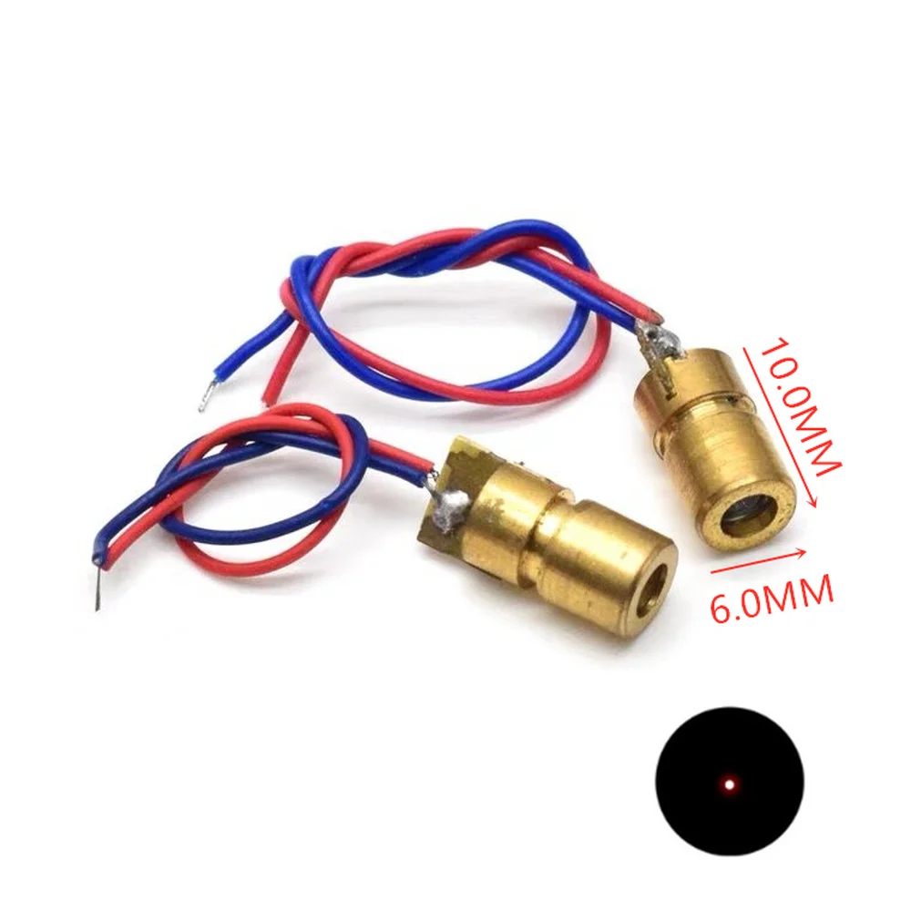 650nm 5mW 레드 포인트/라인/크로스 레이저 모듈 - 유리 렌즈 초점 조절 가능 헤드, 초점 조절 가능 산업용 레이저 다이오드 헤드