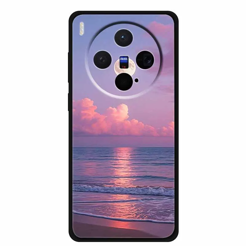 Black TPU Soft Silicone Phone Case  - Fashionable Anime Design with Protective Bumper