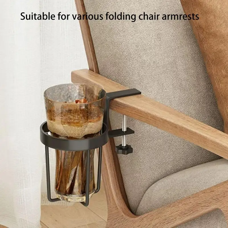 Cup Holder For Table Drink Rack For Desk Anti-Spill Cup Holder Desk Stainless Steel Home Office