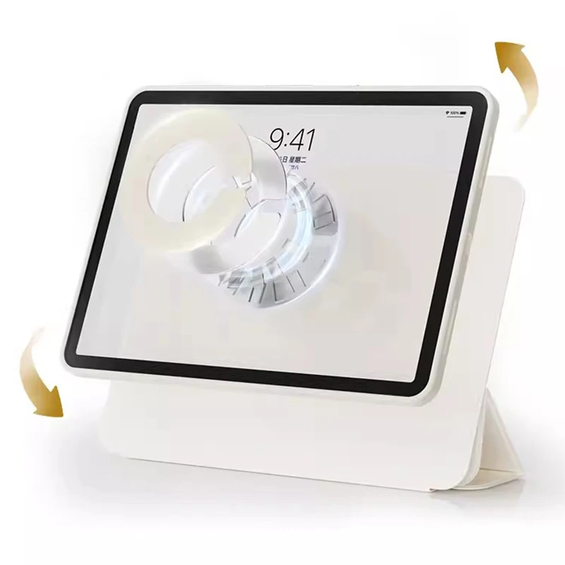 Sleek Magnetic Clip Tablet Case with Durable Acrylic Shell