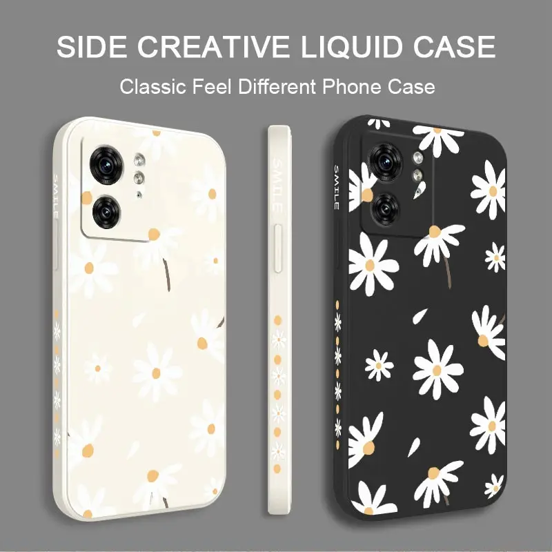 Elegant Daisy Silicone Phone Case – Stylish Protection