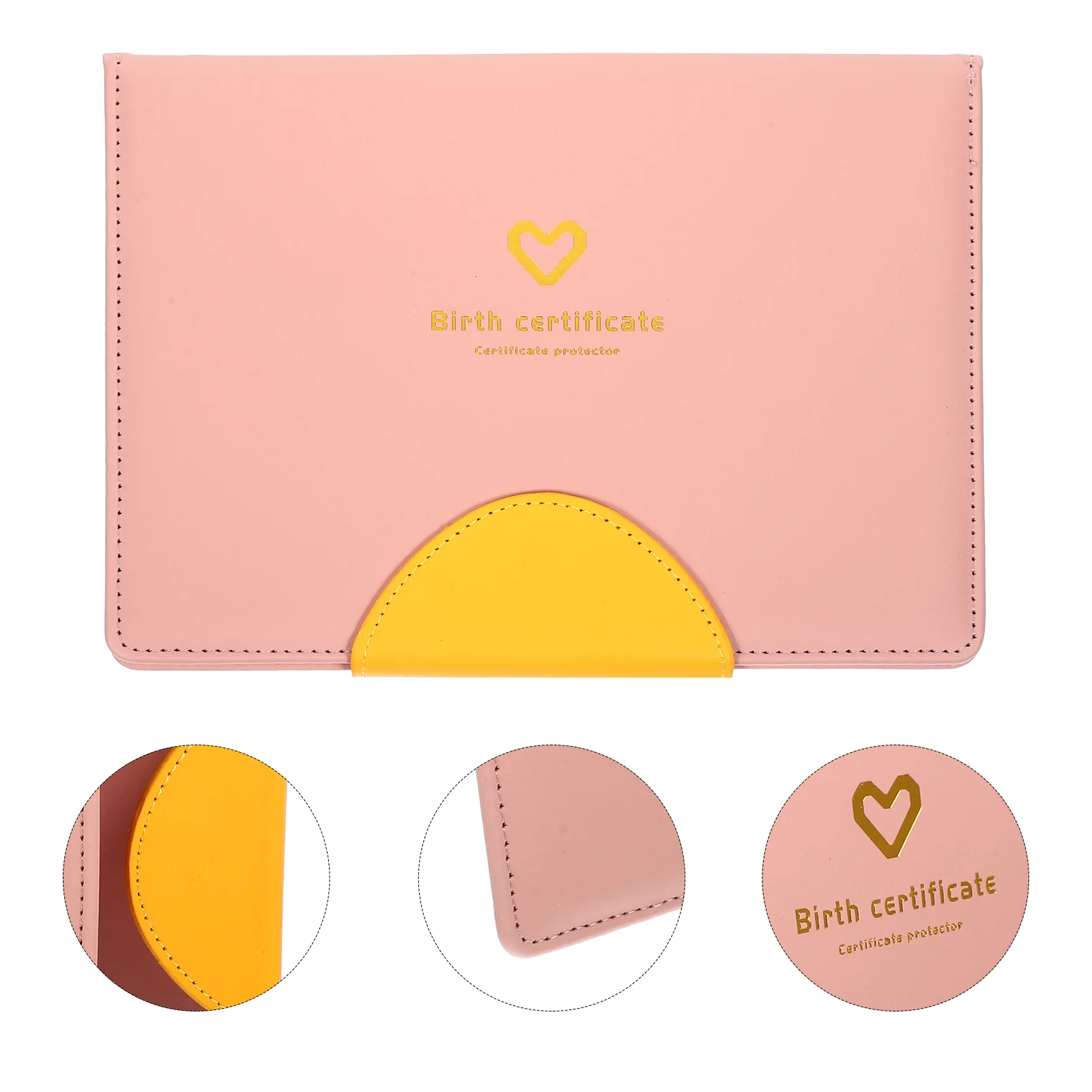 Birth Certificate Cover Document Folder Card Binder Protective Case Charming Protectors Skin Protection Sleeve for Baby