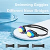 JSJM New Swimming Goggles Adults Anti-fog UV Protection Lens Men Women Professional Silicone Adjustable Swimming Glasses Unisex 1