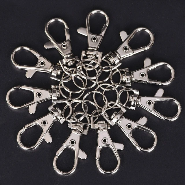 100pcs Alloy Swivel Lanyard Snap Hook Lobster Claw Clasps Jewelry Making  Supplies Bag Keychain Diy Accessories About 30.5x11x6mm - Jewelry Findings  & Components - AliExpress