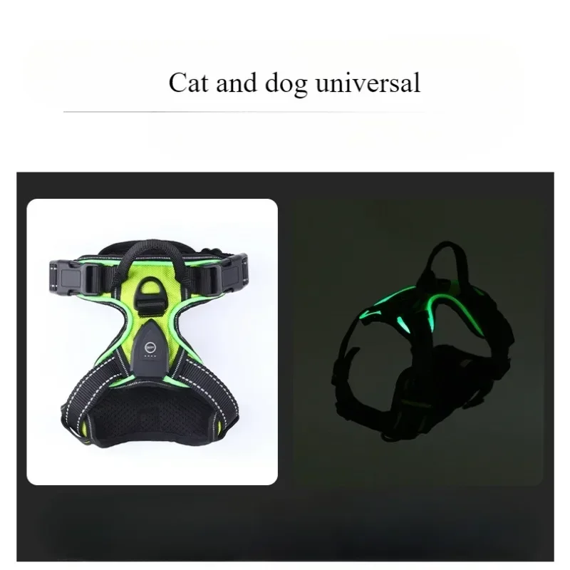 LED Light Up Dog Chest Harness Vest 6