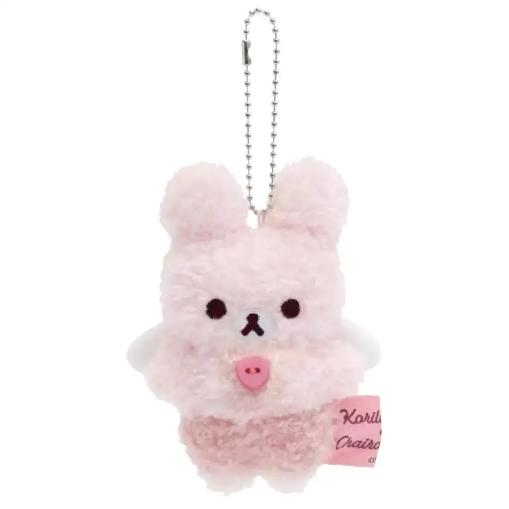 Kawaii Halloween Little Rilakkuma Plush Doll Keychains Devil relaxe Bear Sister angel Pink bunny Korilakkuma Bear Bag Pendant