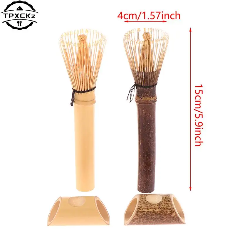 Matcha Whisk With Long Handle Matcha Powder Brush Tool Matcha Ceremony Accessory Japanese Style Handcurled Bamboo Tea Whisk images - 6