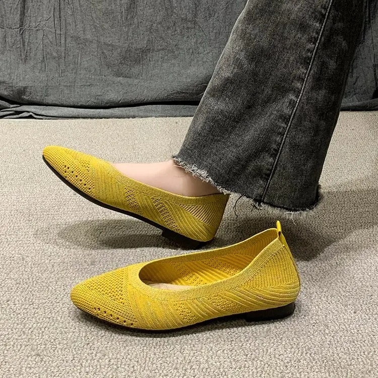 

Women's Shoes Mesh Pointed Toe Flat Shoes Women's Soft Sole Hollow Out Shoes Women's Breathable Casual Shoes Zapatos De Mujer
