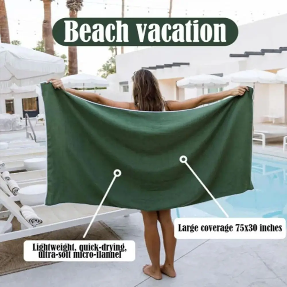New Multifunctional Outdoor Magnetic Bath Towel Portable Coral Fleece Magnet Towels Quick-drying Beach Towel Fiber Bath Towels 2