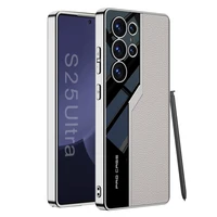 Thin TPU Soft Supercar Footage S25Ultra Case For Samsung Galaxy S23 S24 S25 Ultra 5G Phone Case Plating Leather Protection Cover 1