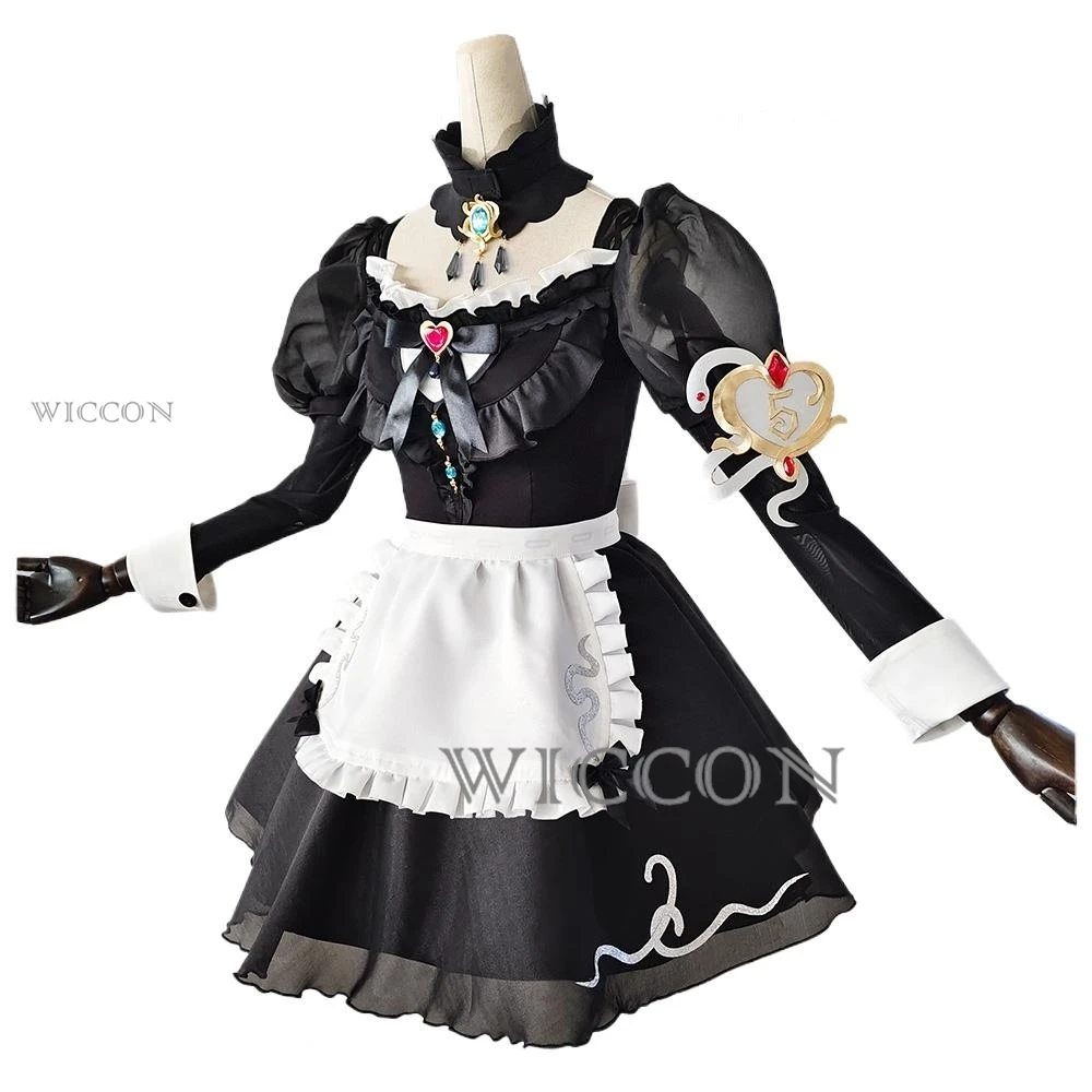 

Identity V Anime Game Crimson Priestess Cosplay Costume Fiona Gilman Wig Maid Attire Lolita Woman Kawaii Christmas Carnival Suit