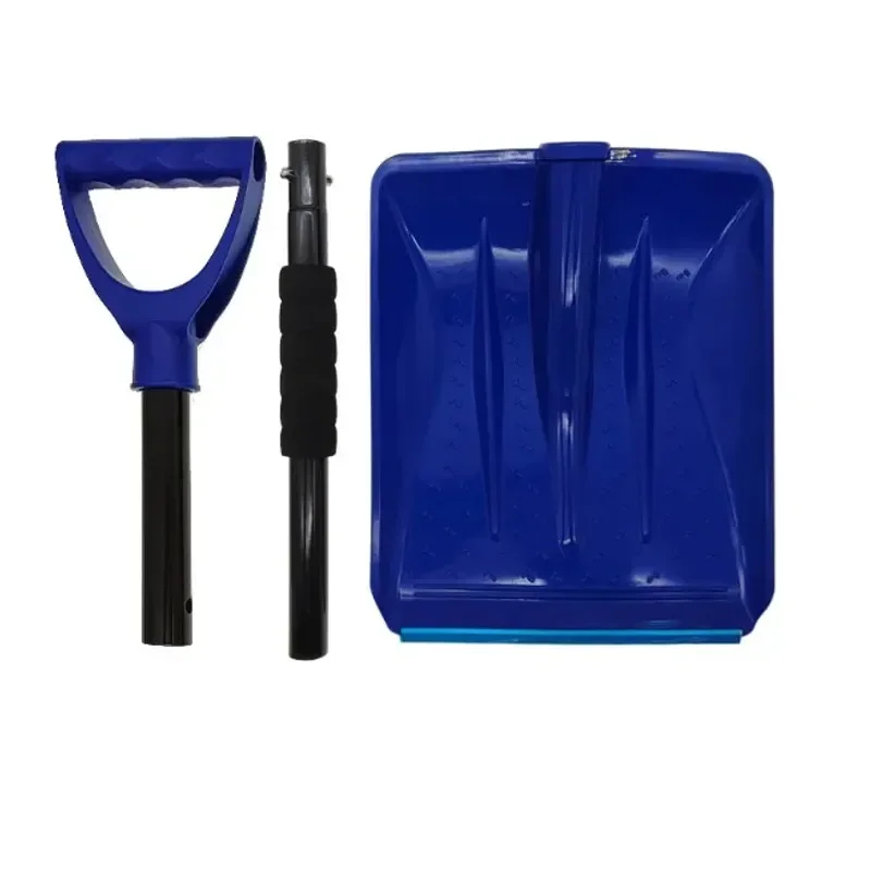1PC Emergency Snow Shovel Foldable Extendable Handle Lightweight Aluminum Portable Sport Utility Shovel For Car Camping Garden