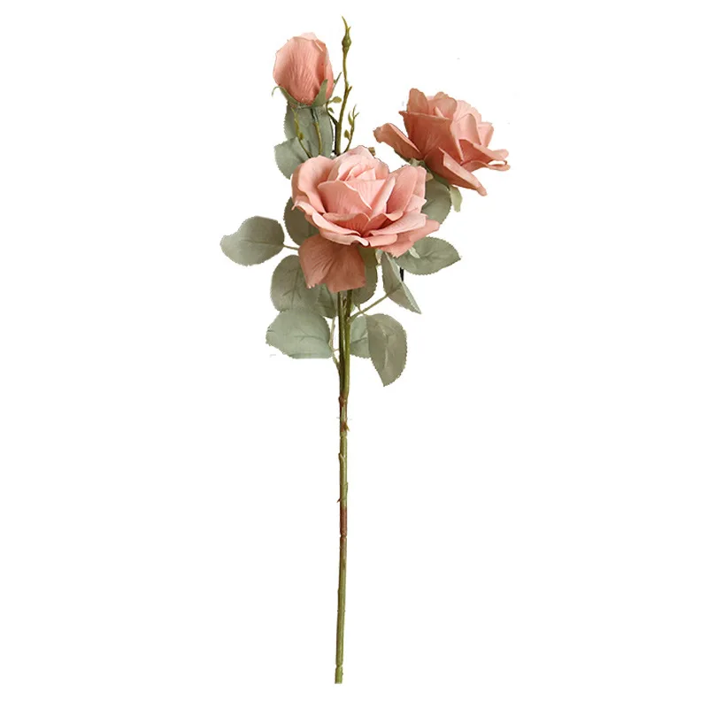 Artificial Rose Flowers Wedding Flower Decoration Meldel Artificial Fake Flowers Red Silk Roses Bouquet Small Pink Flowers Home Decoration Accessories Wedding Flower Roses Decor