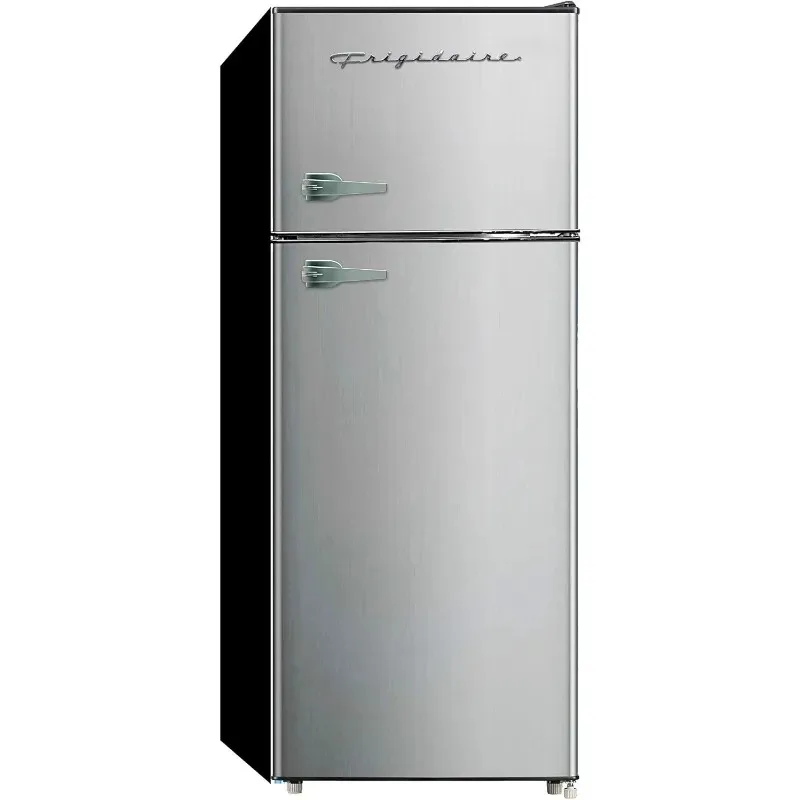 

Home Refrigerator Full Size Two Door Apartment Size Refrigerator with Freezer, 7.5 Cubic Feet, Platinum Series, Stainless Steel