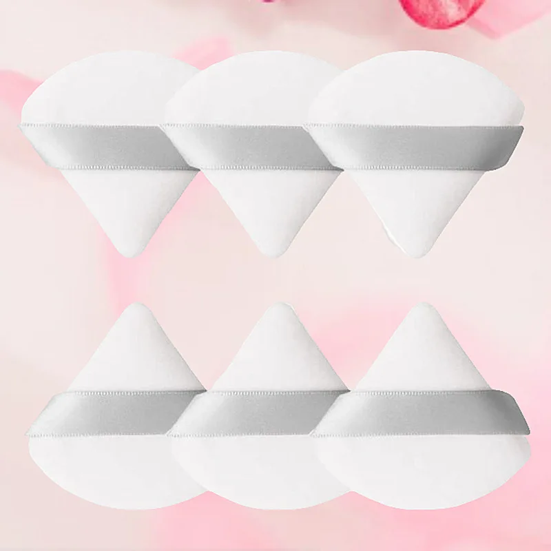 30/50/100Pcs Triangle Velvet Powder Puff Make Up Sponges for Face Eyes Contouring Shadow Seal Cosmetic Foundation Makeup Tool 3