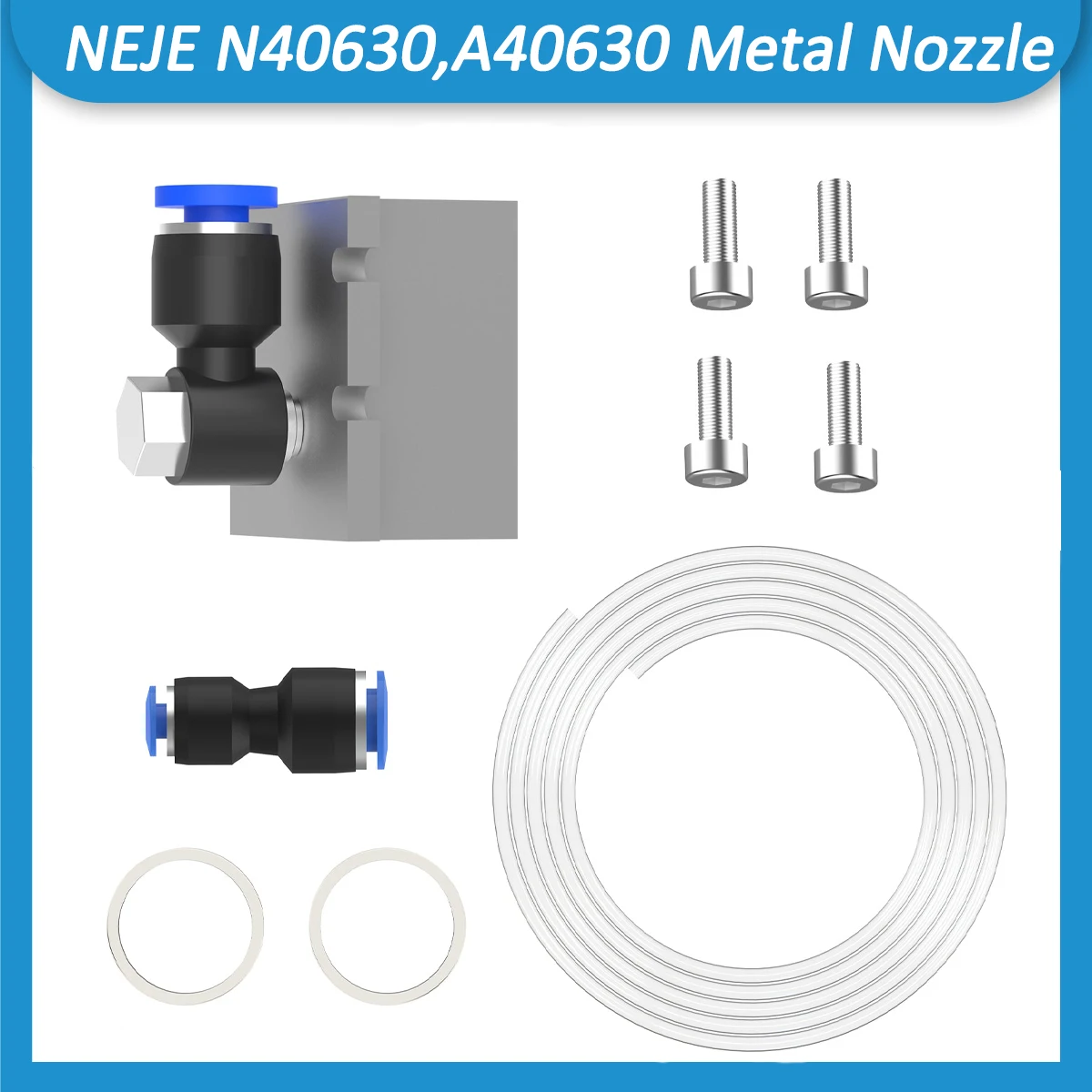 NEJE AF8/KF8 CNC METAL AIR NOZZLE FOR NEJE A40640/A40630/N40630 LASER MODULE - HIGH PRESSURE - MAX 1.5MPA