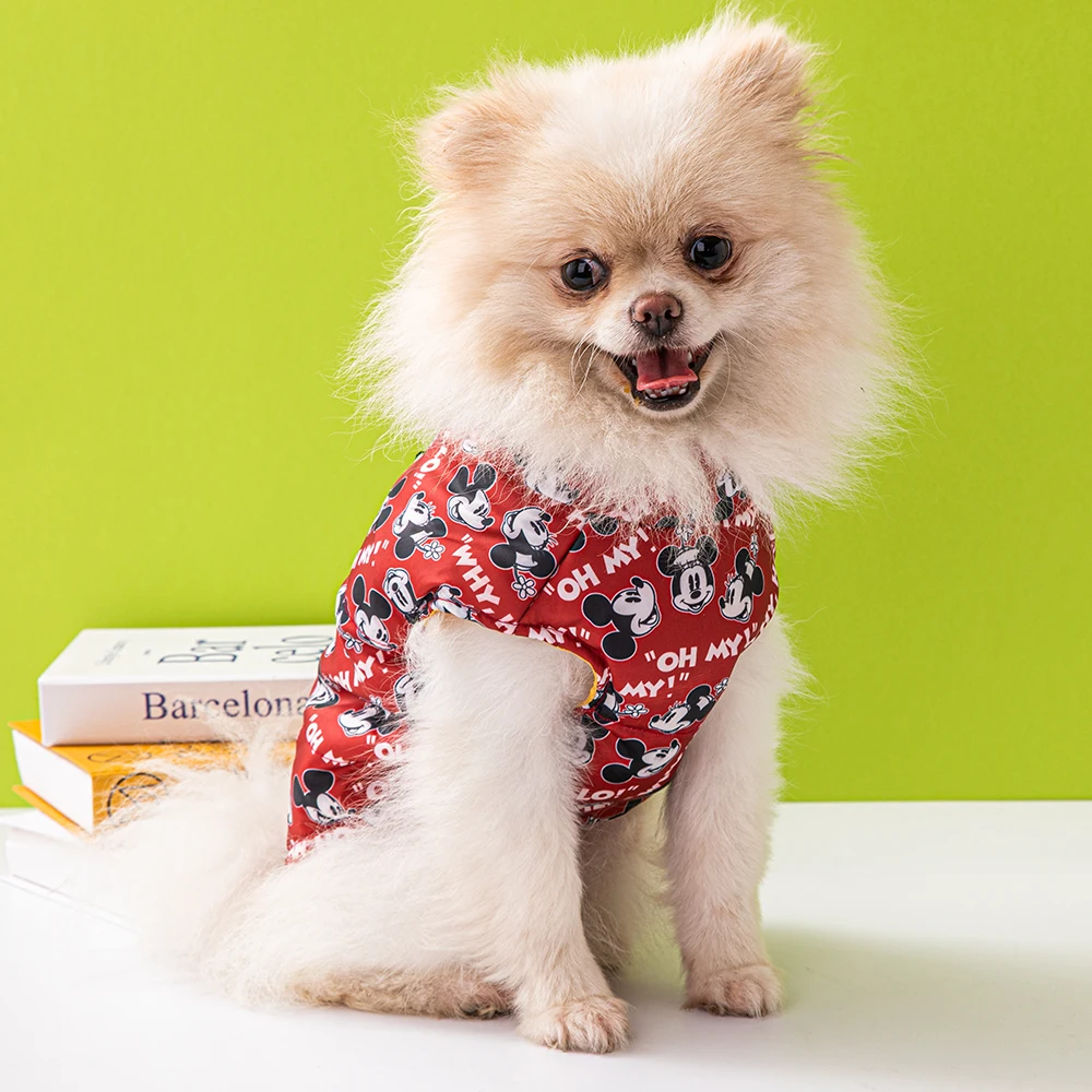 Disney's Pet Dog Jacket Puppy Vest Warm For Small And Medium Dogs Winter Windproof