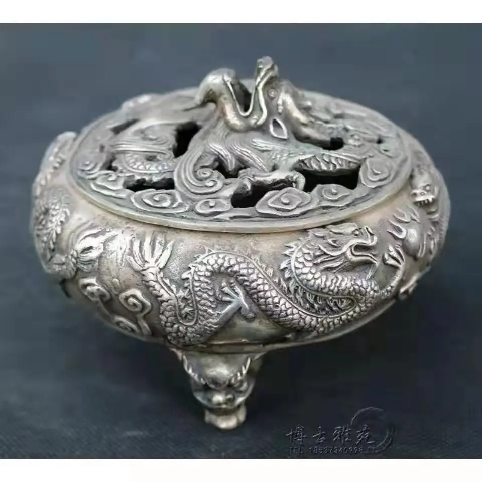 

Cina Koleksi Favorit Bronze patung naga dupa burner/Pedupaan