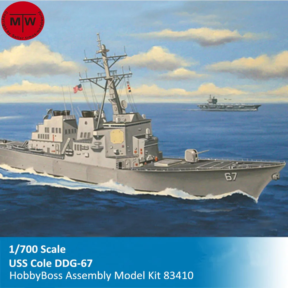 

HobbyBoss, масштаб 83410, масштаб 1/700, USS Cole, DDG-67, пластиковые сборные модели в стиле милитари
