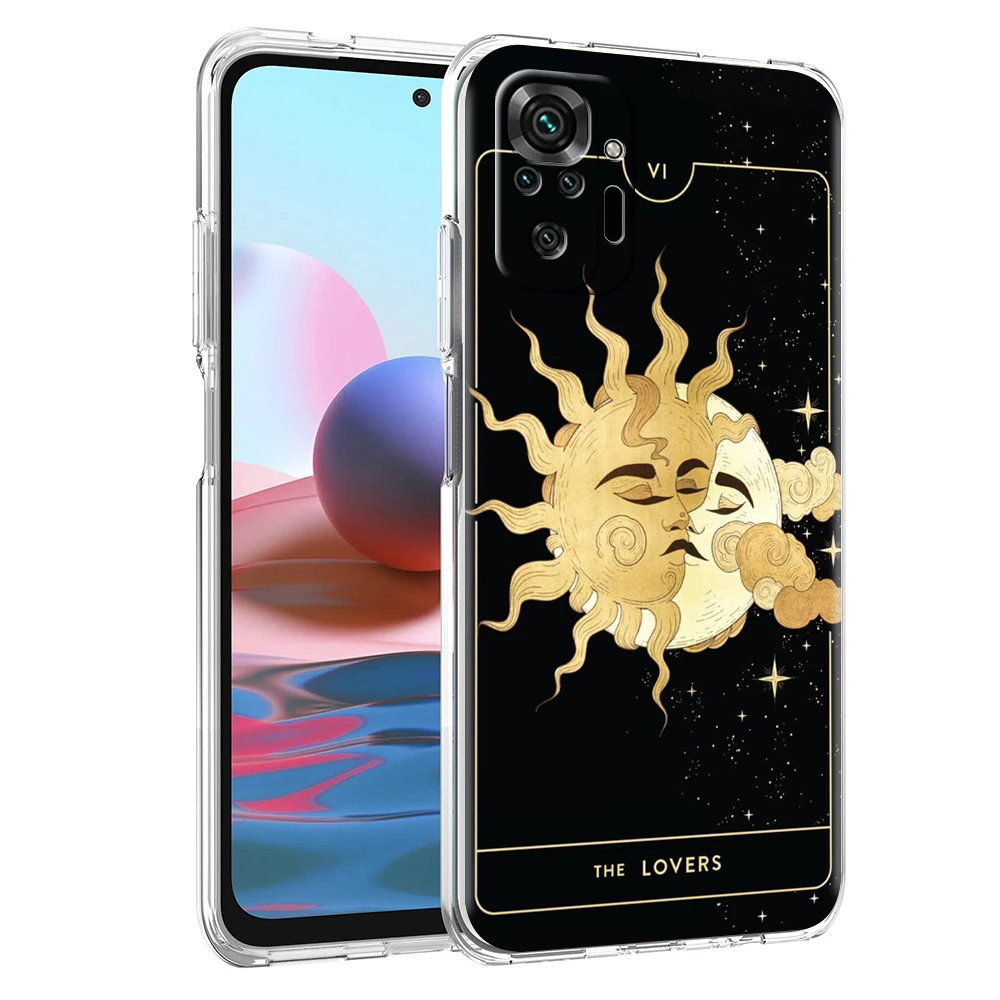 Hexen Mond Tarot Mystery Totem Handy hülle Abdeckung für Redmi Note 10 11 12 7 8 8t 9 k40 Gaming 9a 9c Pro plus transparente Hülle – Detail 5