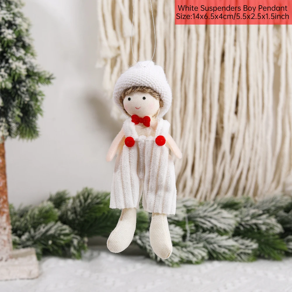 thumbnail image 1 of Regalos de Feliz Año Nuevo Manualidades hechas a mano Muñecos navideños Adornos colgantes de ángel Decoraciones para árboles de Navidad para el hogar 2024 Navidad, 1 of 5