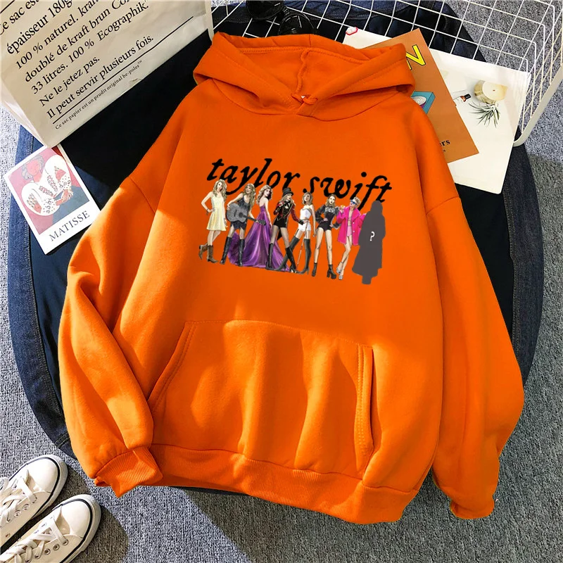 2024 Taylor The Eras Tour 프린트 오버사이즈 풀오버 후디, 남녀공용 스트리트웨어, 맨투맨 미드나잇 앨범, 스위프트 여성 후디, 신제품