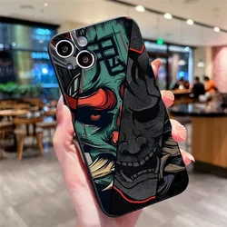Japan Ghost Face Samurai Soft Silicone Phone Case for Moto edge 50 PRO 5G (M - C1621T1)