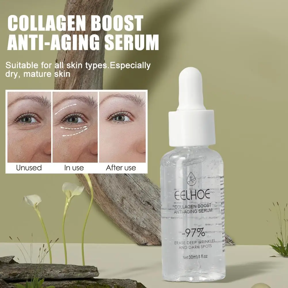 

Collagen Anti Aging Serum Wrinkle Removal Firming Fade Acid Fine Nourishing Whitening Essence Lifting Hyaluronic Lines Faci U5D9