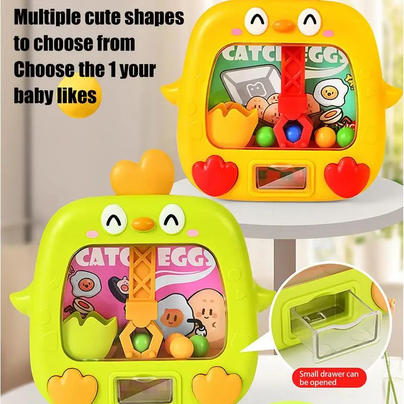 Claw Game Machine For Kids Electronic Grabber Machine Chicken Claw Vending Candy Interactive Small Arcade Game