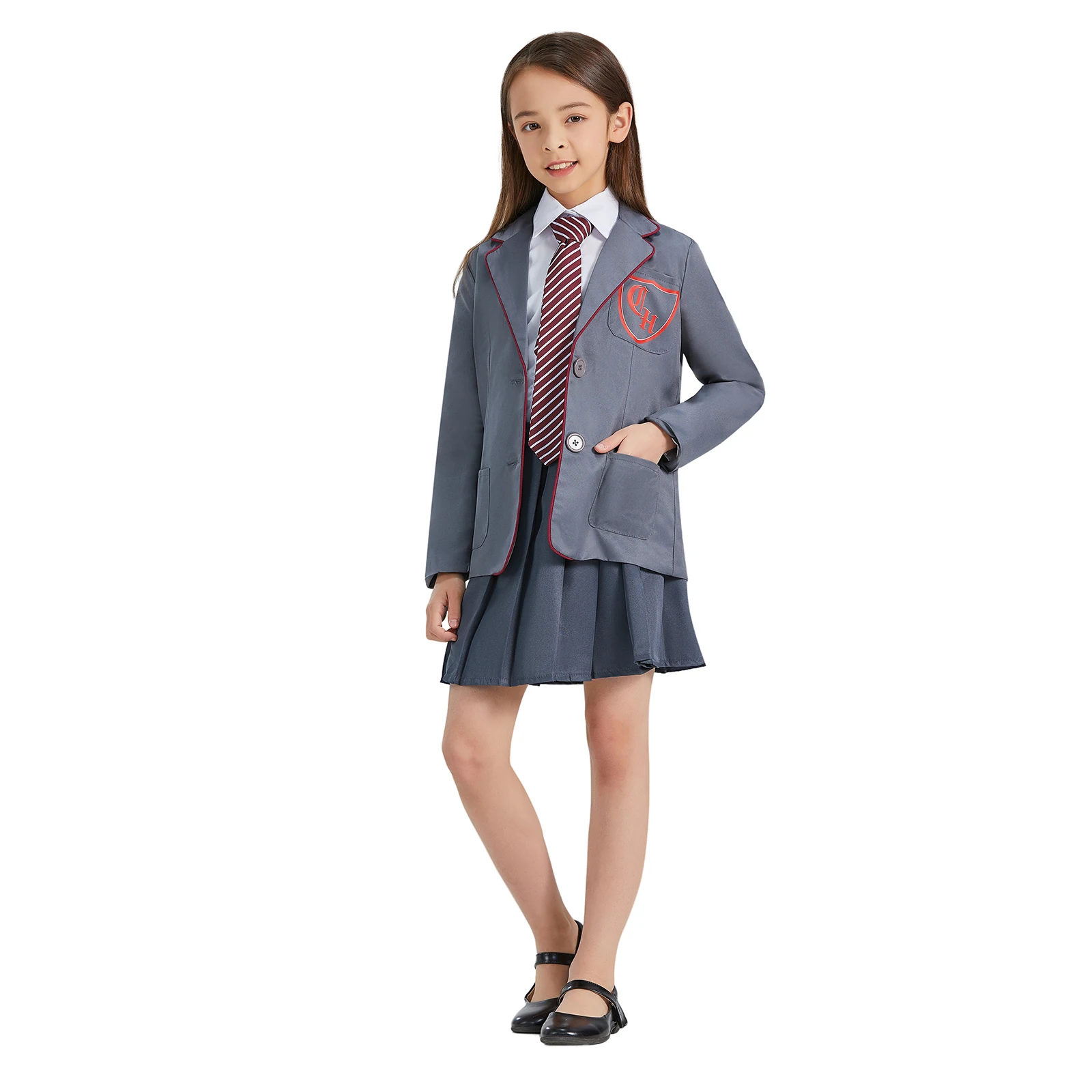 thumbnail image 2 of Disfraz de Matilda el musical para niños, adultos, mujeres y niñas, uniforme con corbata, para Halloween y carnaval, 2 of 5