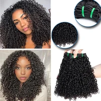 15A Pixie Curls Bundles Kinky Curly Human Hair 3/4 Bundles Deal 100% Raw Virgin Curly Hair Bundles Hair Extension Double Wefts 3