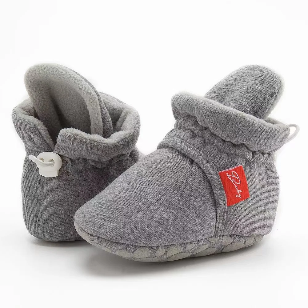 

Baby Girls Sock Shoes Infant Boys Autumn Winter Solid Color Cotton Toddler Newborn Baby Crawling Shoes First Walkers