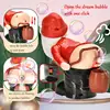 Bubble Machine for Kids Light Up Automatic Santa Shape Bubble Blower with Sound Funny Battery Powered Bubble Maker for Kids 4