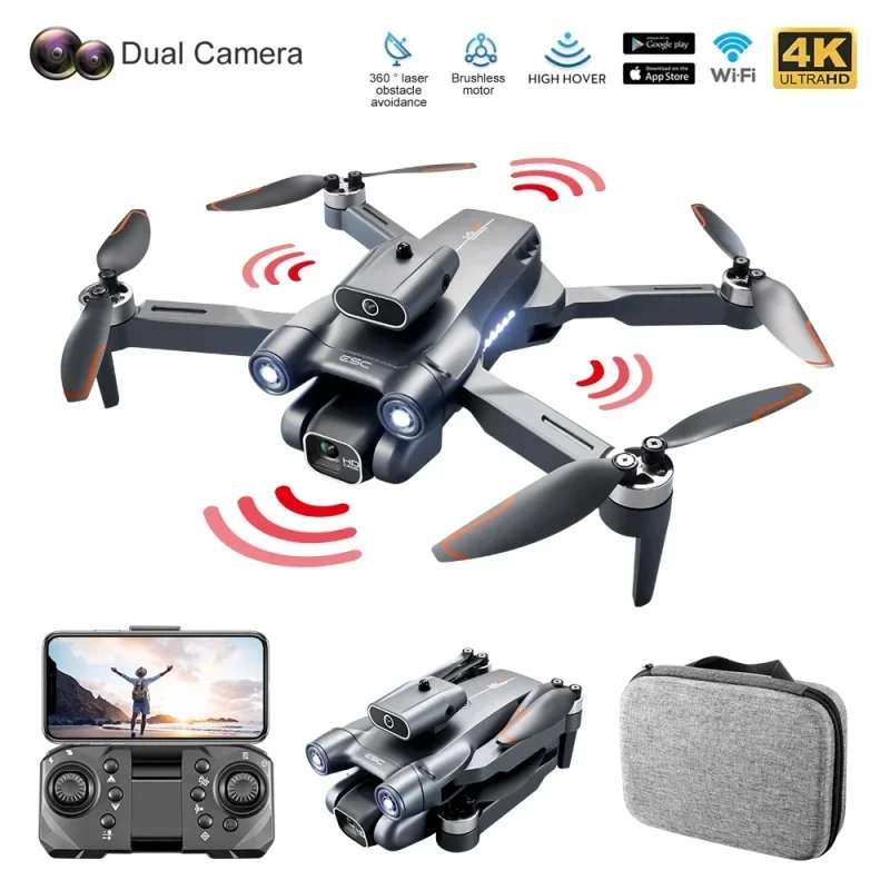 

Foldable Quadcopter Toys Gift S1S Mini Drone 4K 8K Dual HD Camera Obstacle Avoidance Optical Flow Positioning Brushless RC Dron