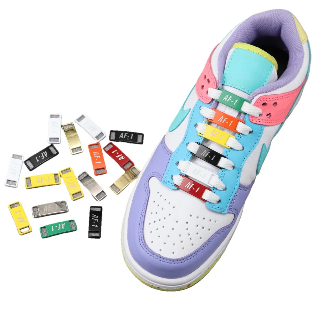 Private Mold Shoelace Buckle Metal Shoelaces Af1 Shoelaces Buckle Accessories Metal Lace Lock