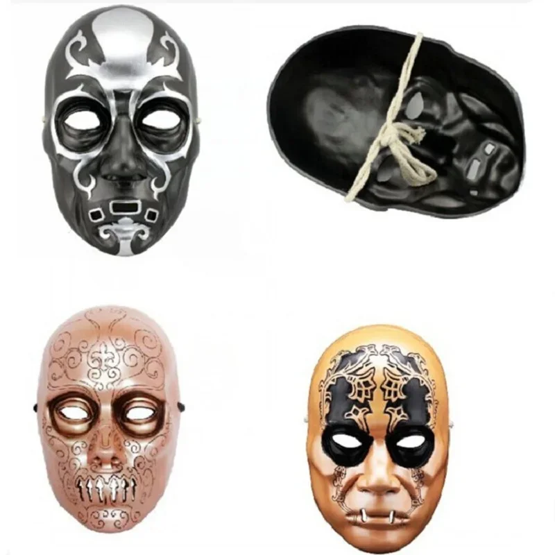 

Harry Death Eater Mask Adult Lucio Malfoy Mask Terrifying Halloween Party Props Decorative Supplies