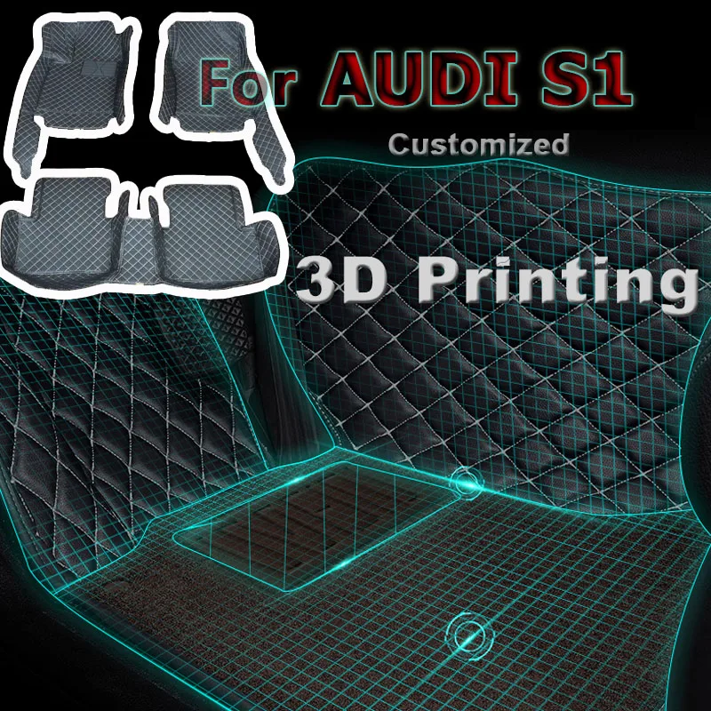 

Car Floor Mat ＆ Car Trunk mat for AUDI S1 (2door) 2014-2018 years Custom Floor mats Auto foot pads Car Accessories