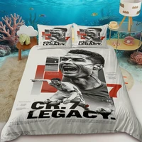 Housse de couette FashionFootball Star R-Ronaldo, ensemble de literie imprimé, housse de couette, couette, pour jeunes, filles, garçons, cadeau d'anniversaire 5