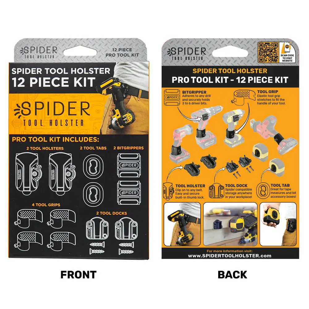 The Spider Tool Holster Dual Tool Kit Electric Drill Hammer Drill Wrench Waist Hanging Storage Waist Hanger Storage El