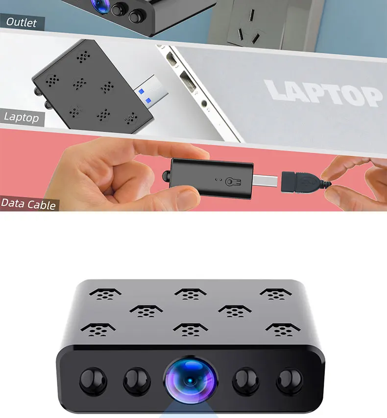 JOZUZE Ultra small HD 1080P WIFI Mini Camera Home Security Camcorder Night Vision Micro Video Voice Recorder Wireless Cam