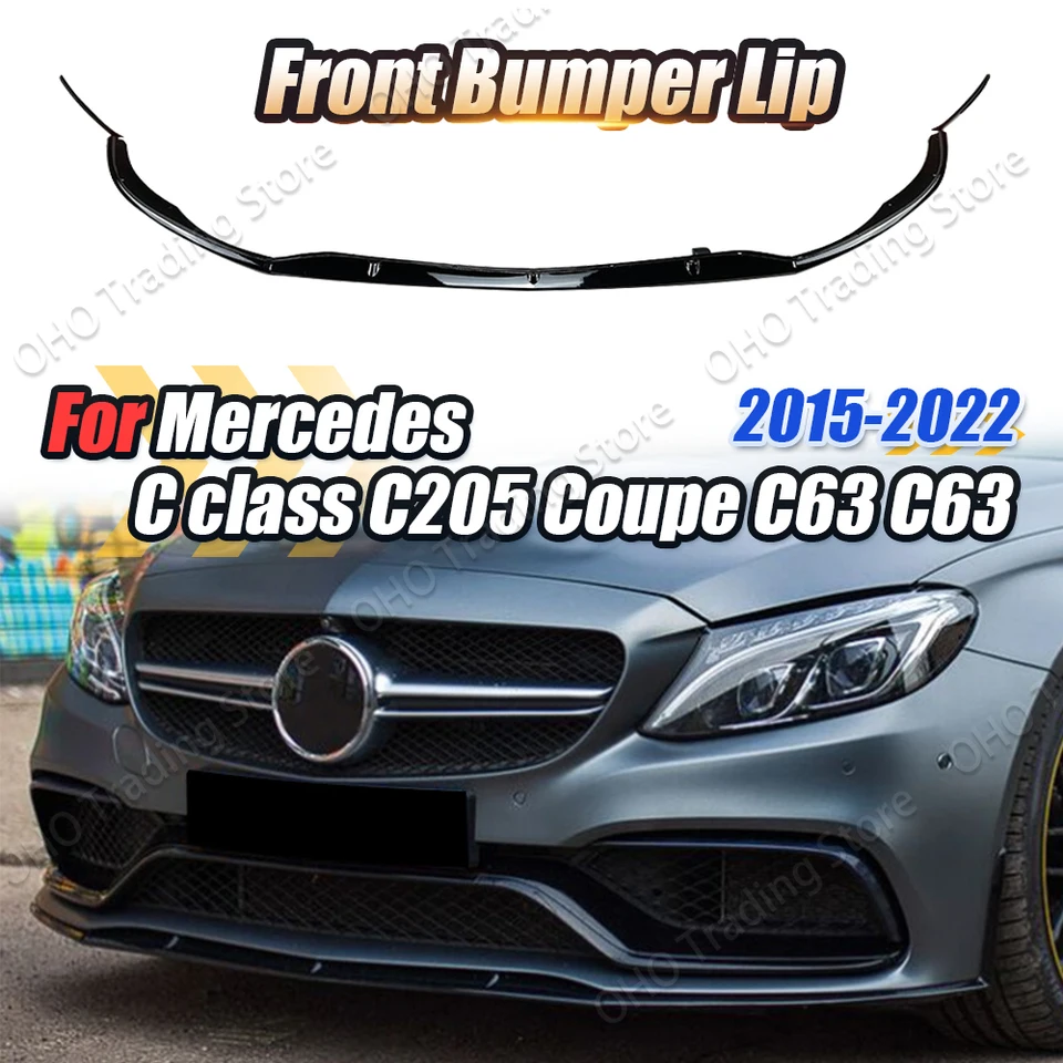 フロント リップ スポイラー 適用: ベンツ Cクラス W204 C63 バンパー 2012 2013 2014 2015 2016 カーボンファイバー AL-DD-7992 AL ベンツ Cクラスクーペ 4人乗り W204 W205 型 に適用バンパースポイラー