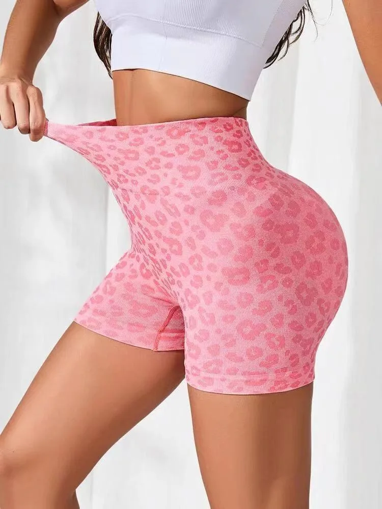 High-Waisted Yoga Shorts - Moisture-Wicking Fitness Leggings for Women