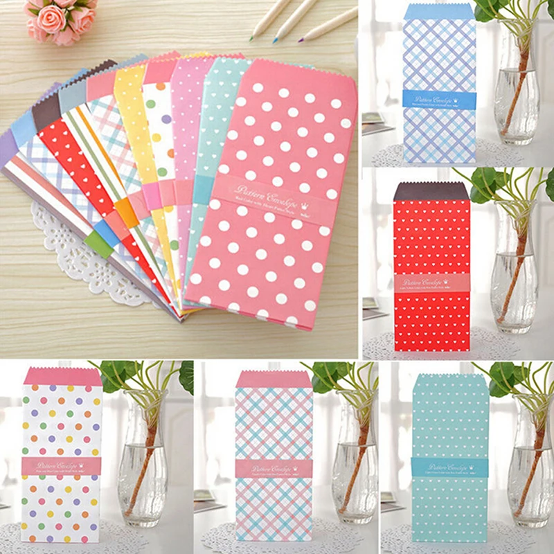 Cute Envelope Small Gift Craft Envelopes kraft paper envelopes mailing envelopes mini envelopes window envelopes mailing bags For Letter Invitations 5Pcs/set Ambachtelijke Voor Wedding Brief Uitnodigingen5Pcs/set