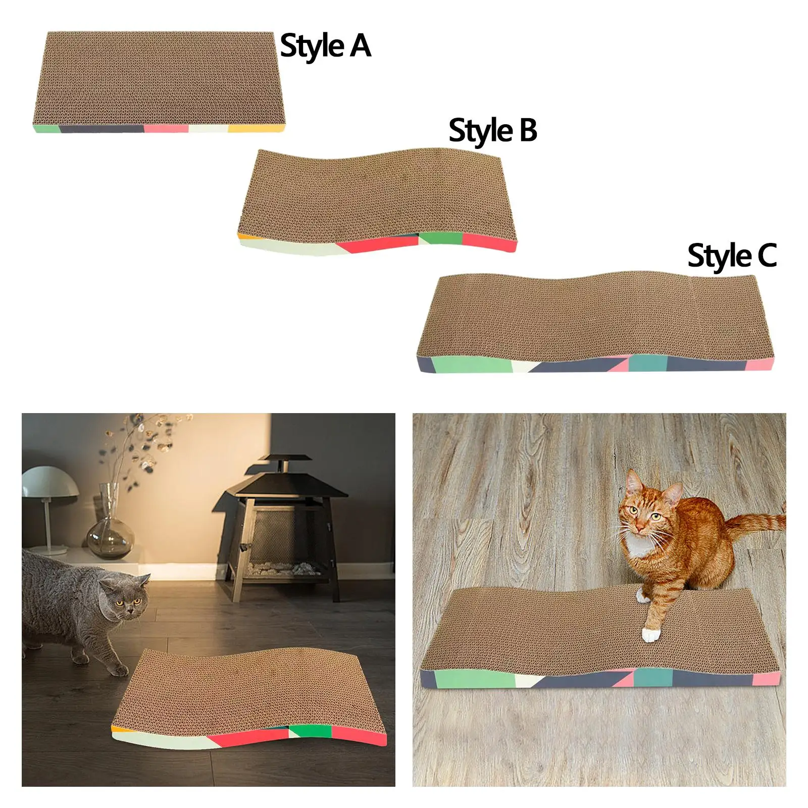 Cardboard Cat Scratcher, Cat Scratching Board, Pet Bed, Cat Furniture, Furniture Protector, Pet Sofa for Indoor Cats