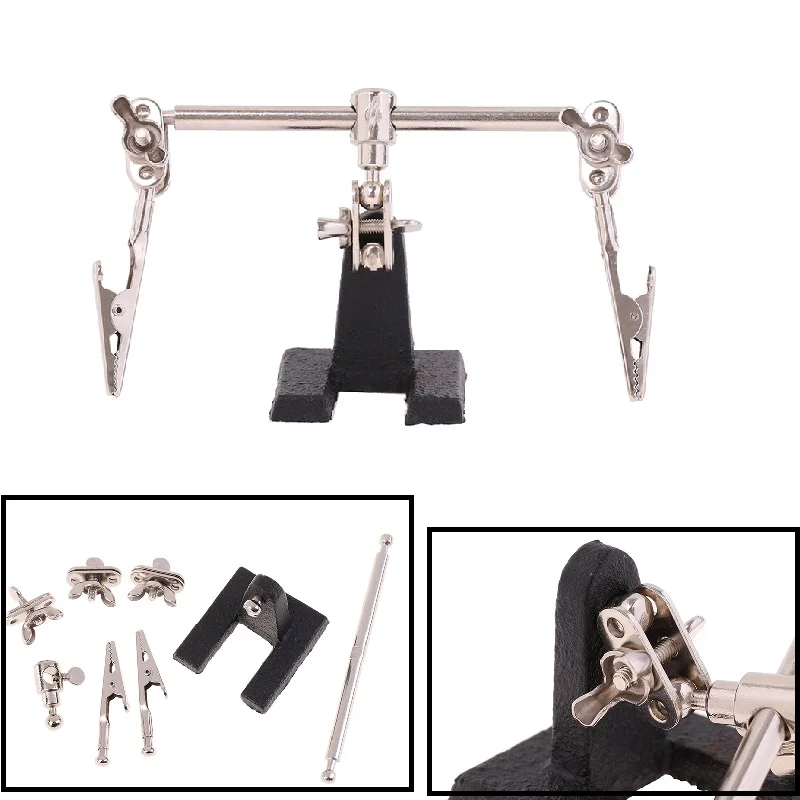 

Third Hand Soldering Iron Stand Clamp Helping Hands Clip Tool PCB Holder Electrical Circuits Hobby