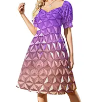 Spaceship Earth at Night in Epcot Short Sleeved Dress Woman dresses ceremony dresses Dress 1