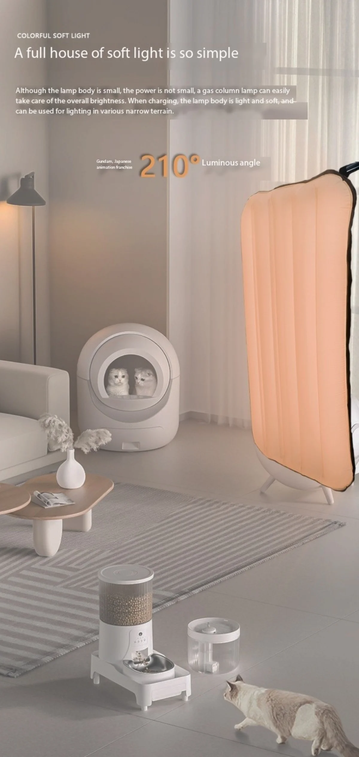 FlyNoodle LED 풀 컬러 RGB 에어 쿠션 필 라이트, 접이식 사진, 라이브 방송용 소프트 라이트, L22C, L24C, L28C, L44C